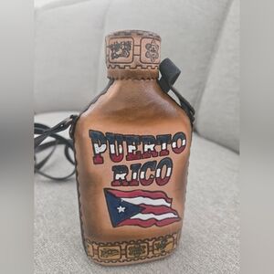 Puerto Rico Brown Leather Crossbody Bag